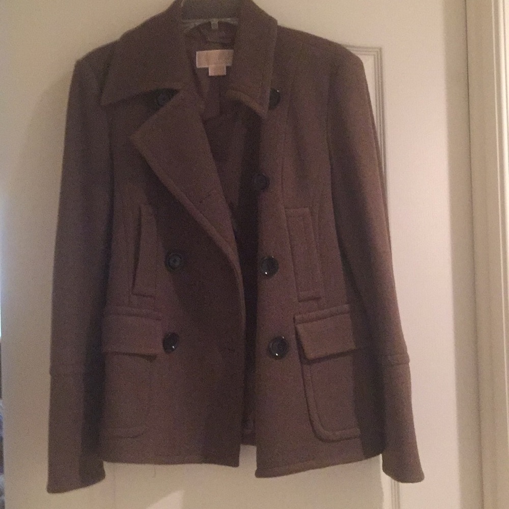 Size Medium greenish Michael Kors peacoat.